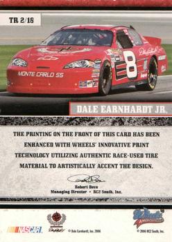 2006 Wheels American Thunder - Thunder Road #TR 2 Dale Earnhardt Jr. Back