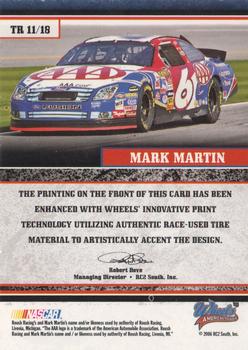 2006 Wheels American Thunder - Thunder Road #TR 11 Mark Martin Back
