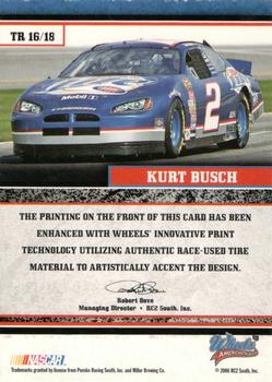 2006 Wheels American Thunder - Thunder Road #TR 16 Kurt Busch Back