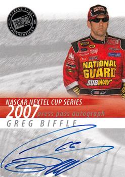 2007 Press Pass - Autographs #NNO Greg Biffle Front