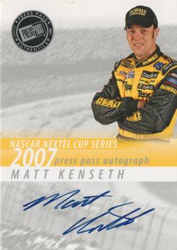 2007 Press Pass - Autographs #NNO Matt Kenseth Front