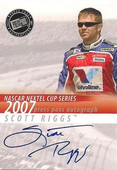 2007 Press Pass - Autographs #NNO Scott Riggs Front