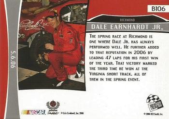 2007 Press Pass - Blue #B106 Dale Earnhardt Jr. Back