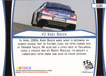 2007 Press Pass - Gold #G81 Kurt Busch's Car Back