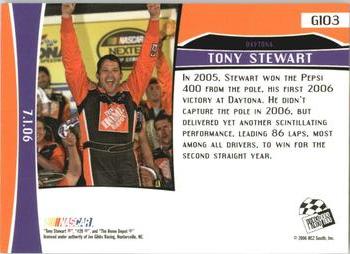 2007 Press Pass - Gold #G103 Tony Stewart Back