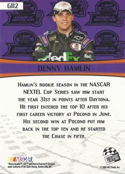 2007 Press Pass - Gold #G112 Denny Hamlin Back