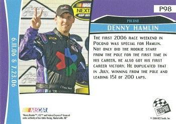 2007 Press Pass - Platinum #P98 Denny Hamlin Back