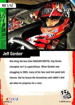 2007 Press Pass - Race Day #RD 1 Jeff Gordon Back