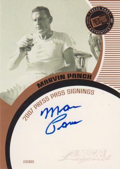2007 Press Pass - Signings #NNO Marvin Panch Front