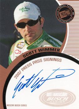 2007 Press Pass - Signings #NNO Scott Wimmer Front