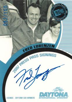 2007 Press Pass - Signings Blue Daytona #NNO Fred Lorenzen Front