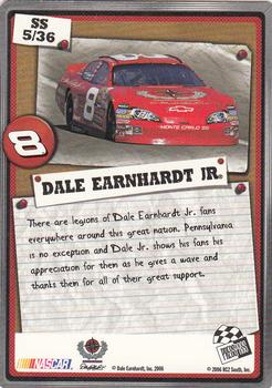 2007 Press Pass - Snapshots #SS 5 Dale Earnhardt Jr. Back