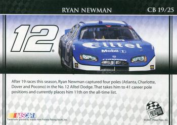 2007 Press Pass Collector's Series Box Set #CB 19 Ryan Newman Back