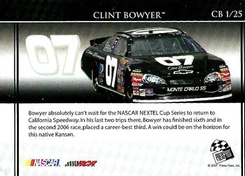2007 Press Pass Collector's Series Box Set #CB 1 Clint Bowyer Back