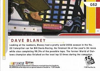 2007 Press Pass Eclipse - Gold #G52 Dave Blaney Back