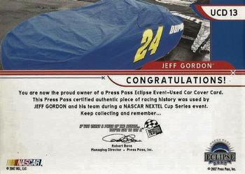 2007 Press Pass Eclipse - Under Cover Drivers #UCD 13 Jeff Gordon Back