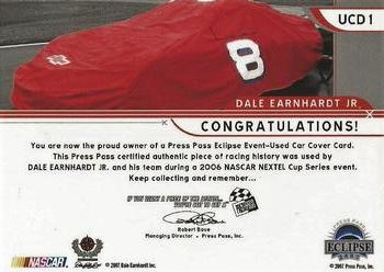 2007 Press Pass Eclipse - Under Cover Drivers NASCAR #UCD 1 Dale Earnhardt Jr. Back