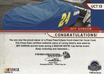 2007 Press Pass Eclipse - Under Cover Teams #UCT 13 Jeff Gordon Back