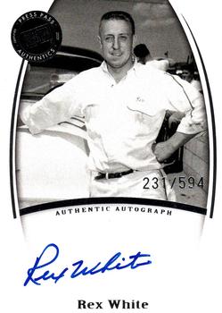 2007 Press Pass Legends - Autographs Blue #NNO Rex White Front