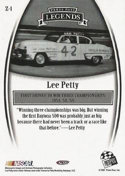 2007 Press Pass Legends - Bronze #Z-1 Lee Petty Back