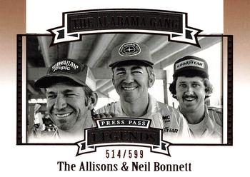 2007 Press Pass Legends - Bronze #Z-63 Donnie Allison / Bobby Allison / Neil Bonnett Front