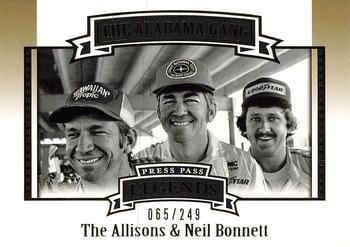 2007 Press Pass Legends - Gold #G-63 Donnie Allison / Bobby Allison / Neil Bonnett Front