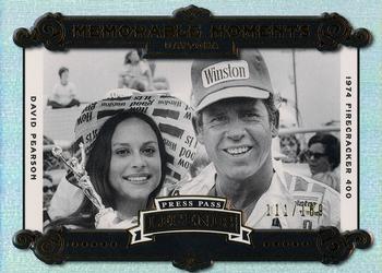 2007 Press Pass Legends - Memorable Moments Gold #MM 10 David Pearson Front