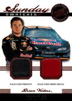 2007 Press Pass Legends - Sunday Swatches Bronze #SS BV Brian Vickers Front