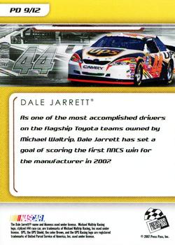 2007 Press Pass Premium - Performance Driven #PD 9 Dale Jarrett Back