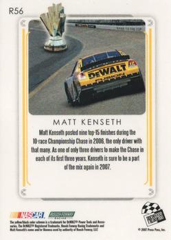 2007 Press Pass Premium - Red #R56 Matt Kenseth Back
