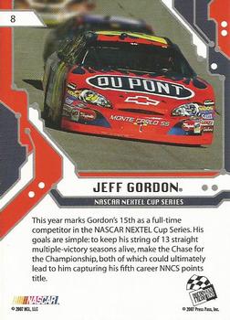 2007 Press Pass Stealth - Retail #8 Jeff Gordon Back