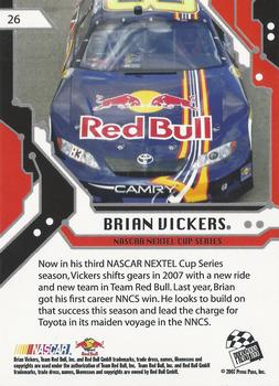 2007 Press Pass Stealth - Retail #26 Brian Vickers Back