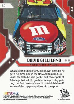 2007 Press Pass Stealth - Retail #30 David Gilliland Back