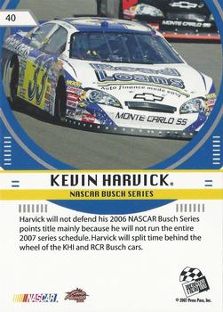 2007 Press Pass Stealth - Retail #40 Kevin Harvick Back