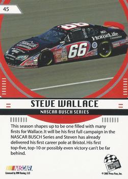 2007 Press Pass Stealth - Retail #45 Steve Wallace Back