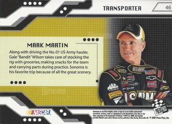 2007 Press Pass Stealth - Retail #46 Mark Martin's Rig Back
