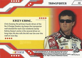 2007 Press Pass Stealth - Retail #48 Kasey Kahne's Rig Back