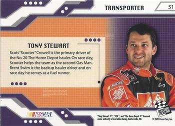 2007 Press Pass Stealth - Retail #51 Tony Stewart's Rig Back