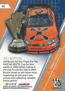 2007 Press Pass Stealth - Retail #88 Jeff Burton Back