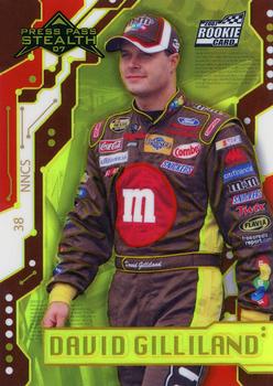 2007 Press Pass Stealth - Chrome Exclusives #X30 David Gilliland Front