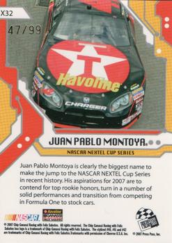 2007 Press Pass Stealth - Chrome Exclusives #X32 Juan Pablo Montoya Back