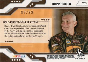 2007 Press Pass Stealth - Chrome Exclusives #X53 Dale Jarrett's Rig Back
