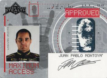 2007 Press Pass Stealth - Maximum Access #MA 20 Juan Pablo Montoya Front