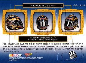 2007 Press Pass VIP - Gear Gallery #GG 12 Kyle Busch Back