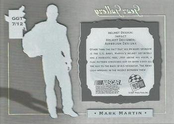 2007 Press Pass VIP - Gear Gallery Transparent #GGT 7 Mark Martin Back