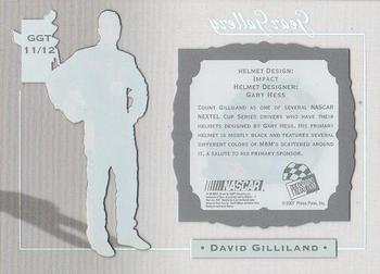 2007 Press Pass VIP - Gear Gallery Transparent #GGT 11 David Gilliland Back