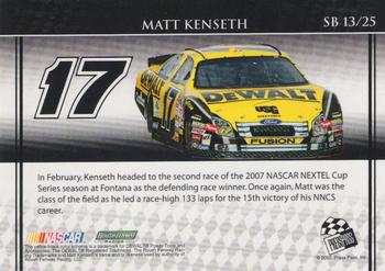 2007 Press Pass VIP - Sunday Best #SB 13 Matt Kenseth Back