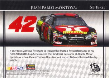 2007 Press Pass VIP - Sunday Best #SB 18 Juan Pablo Montoya Back