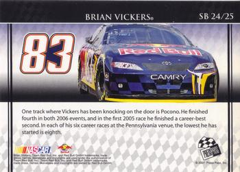 2007 Press Pass VIP - Sunday Best #SB 24 Brian Vickers Back