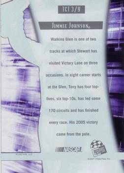 2007 Press Pass VIP - Trophy Club Transparent #TCT 3 Jimmie Johnson Back